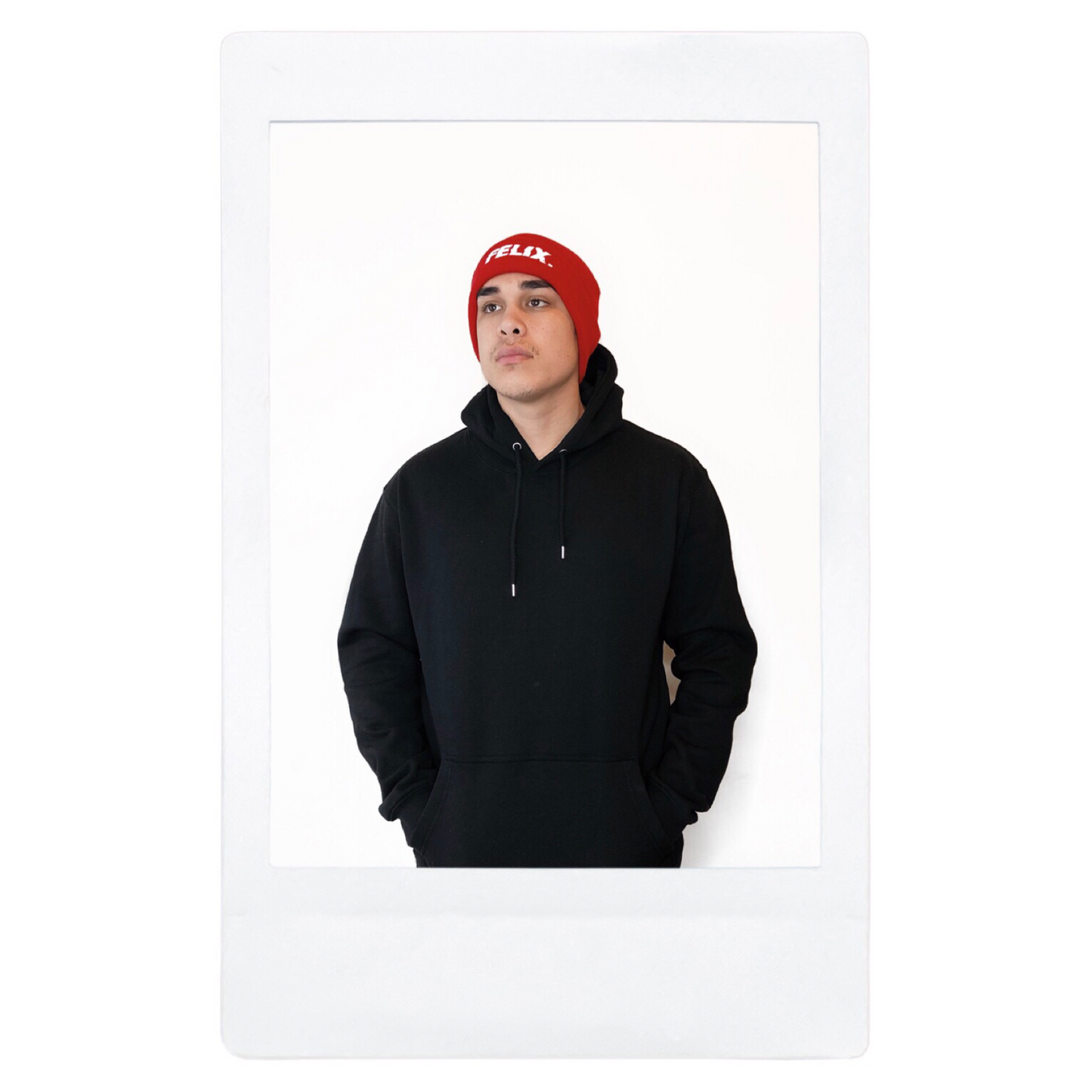 Titan Beanie Red/White